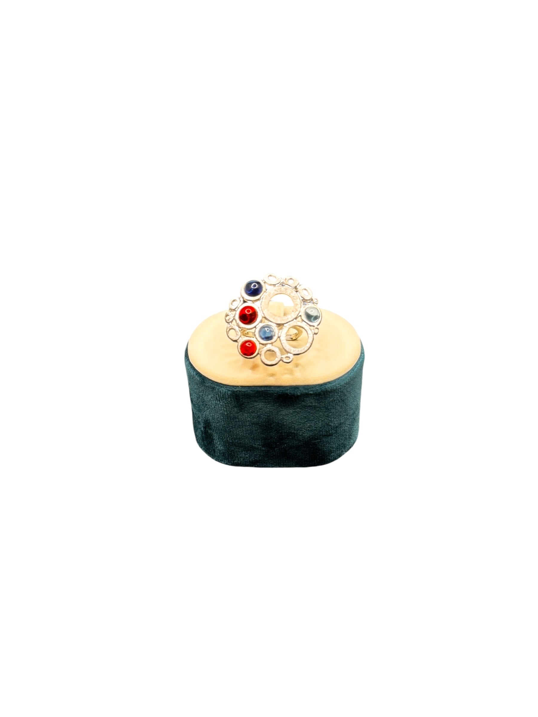 Labriola-Ring aus Silber mit rotem und blauem Spinellquarz – AG1123BS