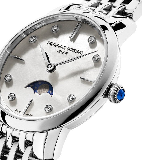 Classics Slimline Damen Mondphase, 30 mm - FC-206MPWD1S6B