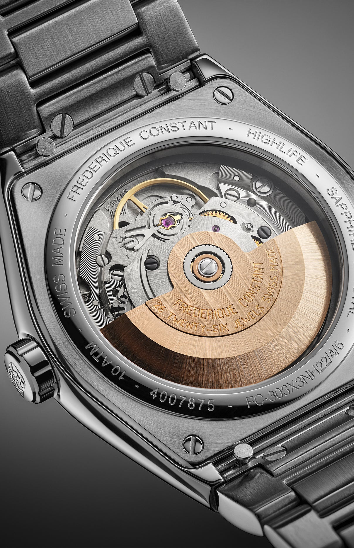 Highlife Automatic Cosc, BORDEAUX-ZIFFERBLATT, 39 mm – FC-303C3NH6B