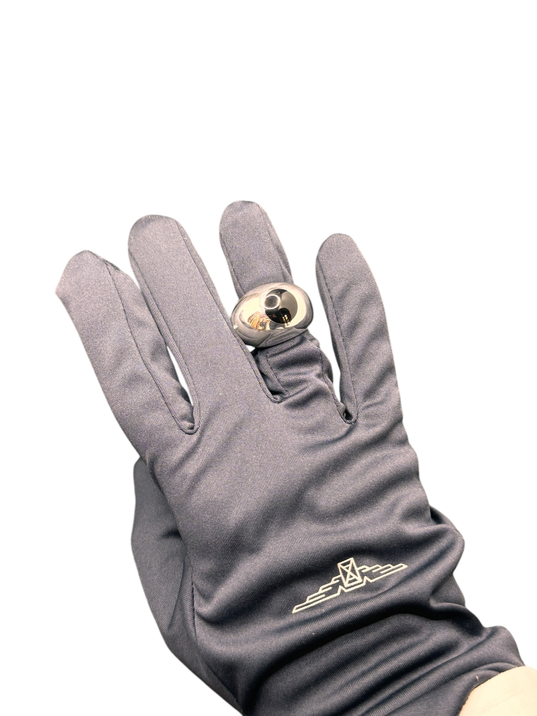 Pianegonda Damen-Bandring aus Silber mit schwarzem Onyx – AA010511
