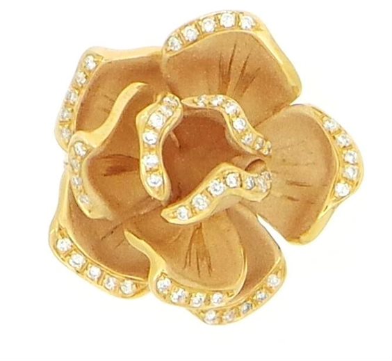 Cammilli Ring, Black Rose Collection - GAN1126P