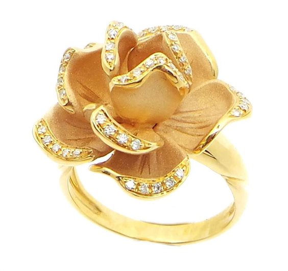 Cammilli Ring, Black Rose Collection - GAN1126P