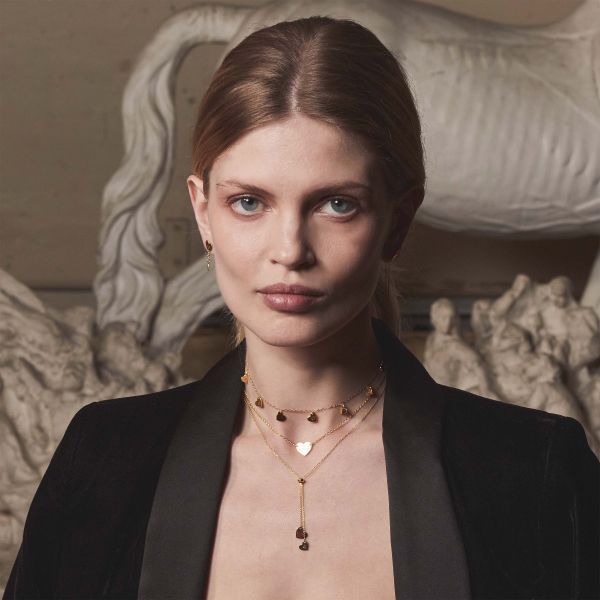 ARCHIVIERTER HALSBAND MIT ZWEI HERZEN - GCARC22