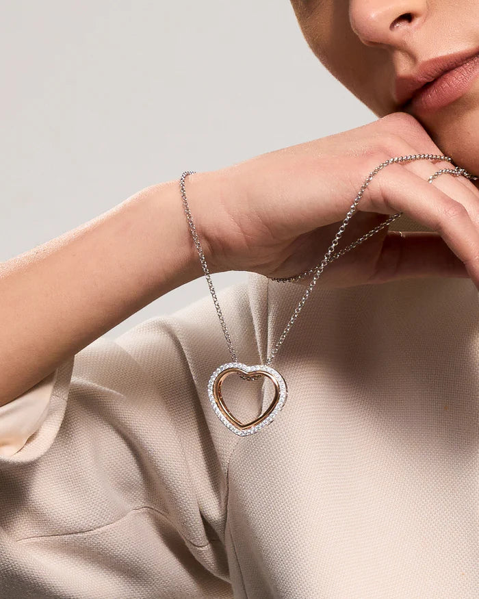 ROBERTO GIANNOTTI COLLANA IN ARGENTO TRILOGIA D'AMORE - GIA448