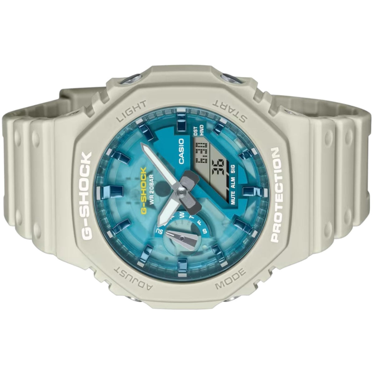 G-SHOCK CLASSIC, QUADRANTE BLU-VERDE, 44MM - GM-2100AS-5AER