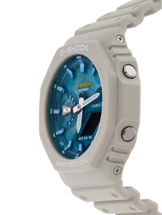 G-SHOCK CLASSIC, QUADRANTE BLU-VERDE, 44MM - GM-2100AS-5AER