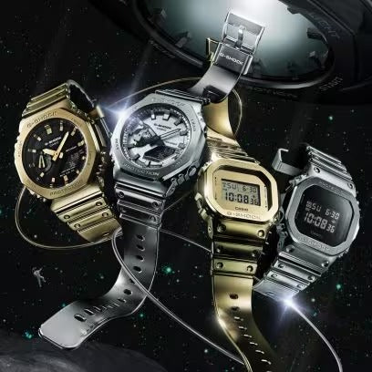 G-SHOCK FINE METALLIC SERIES, COLLEZIONE G-STEEL, TOTAL SILVER, 44MM - GM-2100YM-8AER
