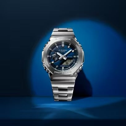G-SHOCK CLASSIC
GM-2100-Serie, MARINEBLAUES ZIFFERBLATT,
44 mm - GM-2110D-2BER