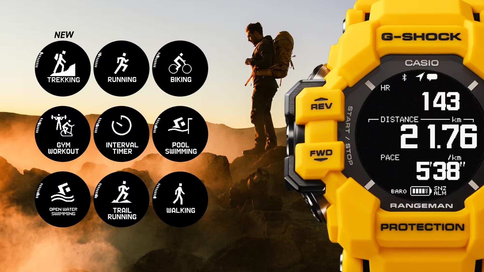 G-SHOCK MASTER OF G RANGEMAN, 53 MM - GPR-H1000-9ER