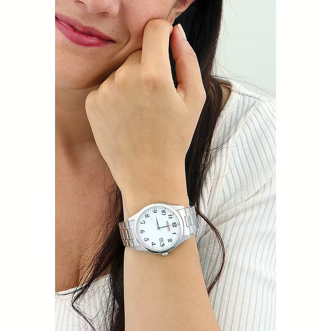OROLOGIO VAGARY BY CITIZEN CLASSIC, Solotempo quadrante bianco, 38.5mm - IH5-015-11
