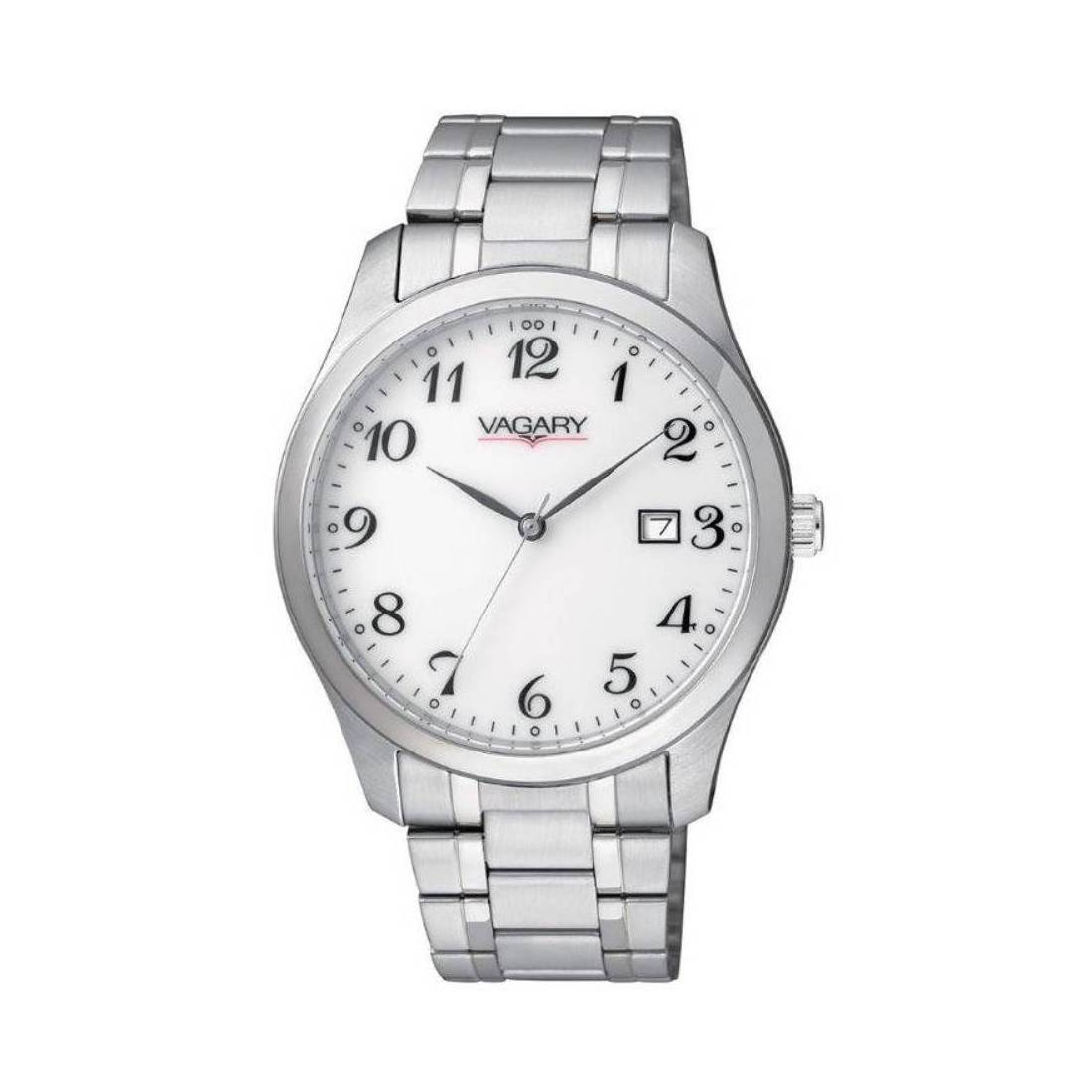 OROLOGIO VAGARY BY CITIZEN CLASSIC, Solotempo quadrante bianco, 38.5mm - IH5-015-11