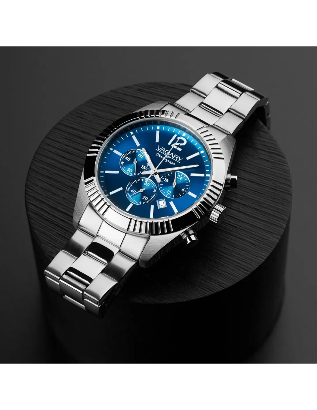 Orologio Vagary by Citizen - Timeless Crono, Quadrante blu, 41mm - IV4-519-71