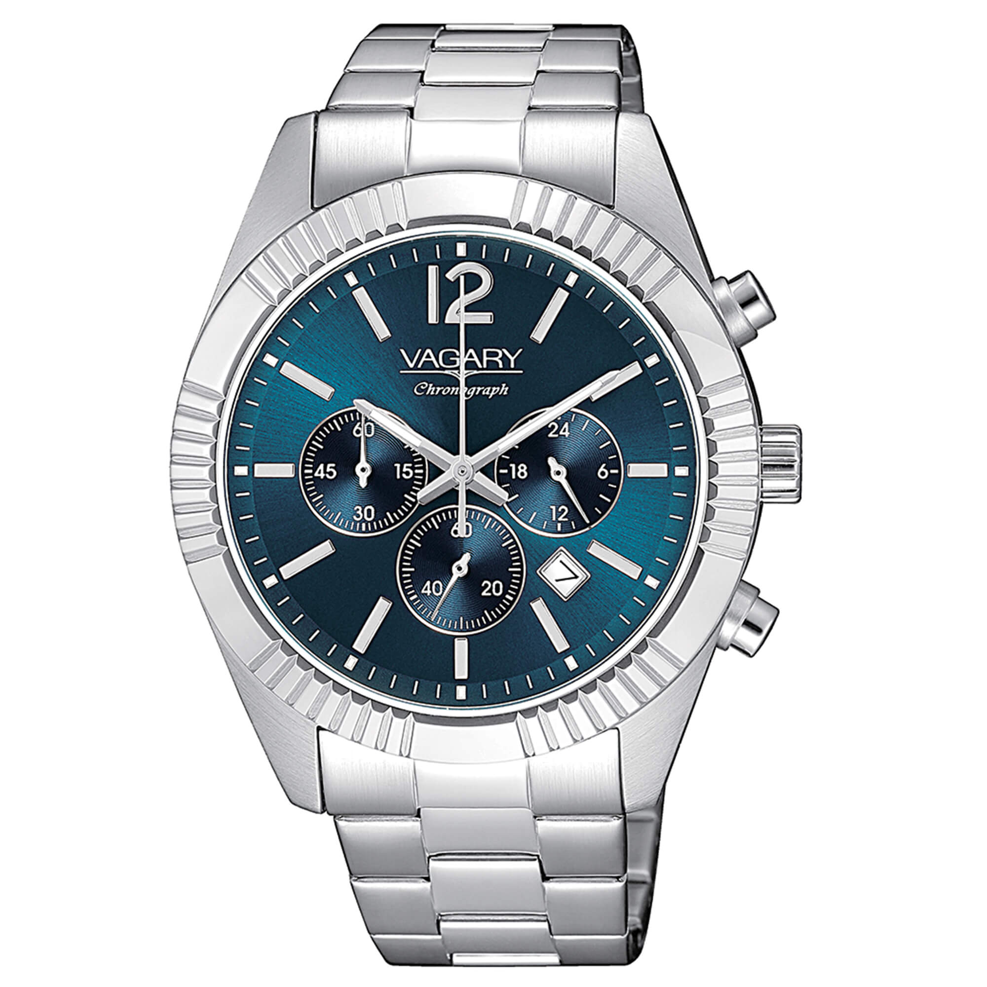 Orologio Vagary by Citizen - Timeless Crono, Quadrante blu, 41mm - IV4-519-71