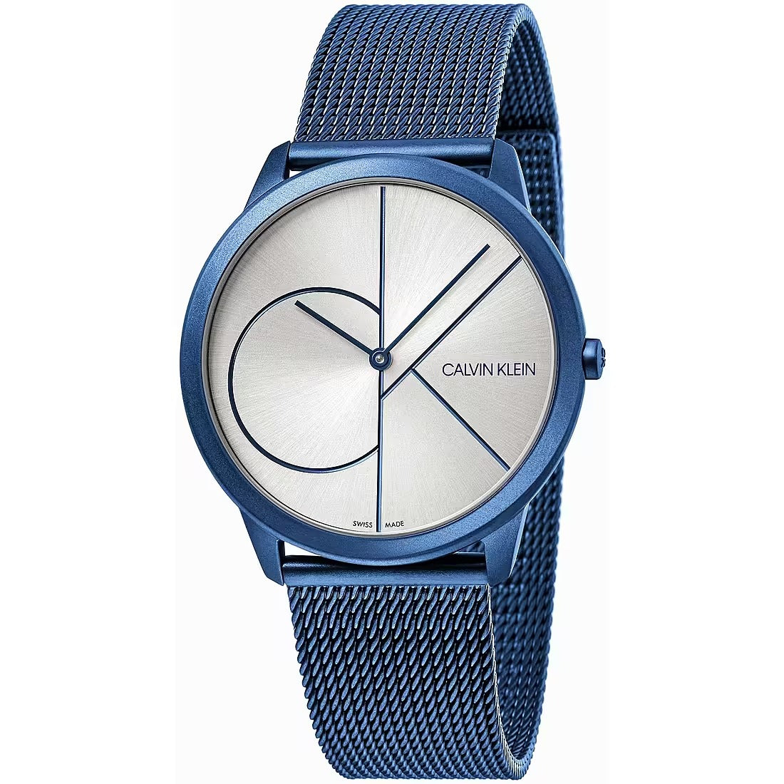 Calvin Klein Minimal Mesh Edelstahl-Quarzuhr für Herren, 40 mm – K3M51T56