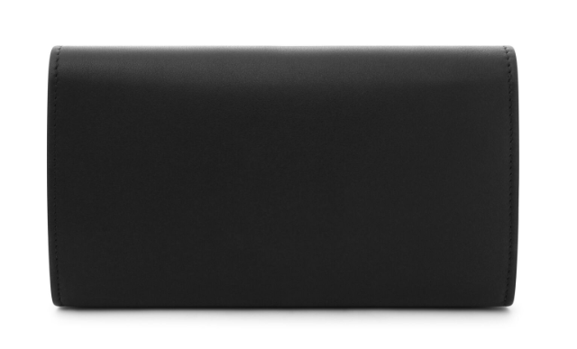 Großes kontinentales Portemonnaie aus glattem Leder – L0008