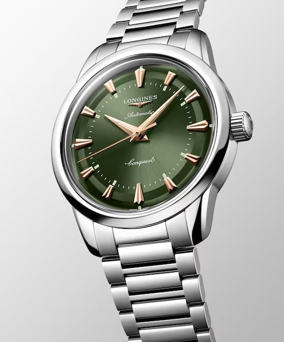 Orologio Conquest Heritage, quadrante verde smeraldo, 38mm - L16494026
