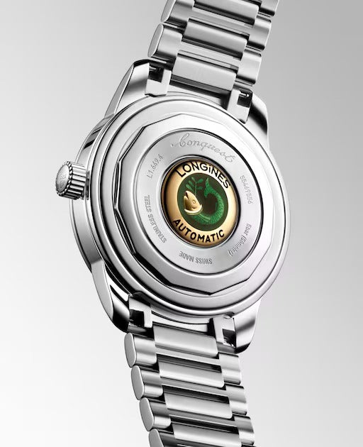 LONGINES CONQUEST HERITAGE, POLIERTES SCHWARZES ZIFFERBLATT, 38 MM – L16494526