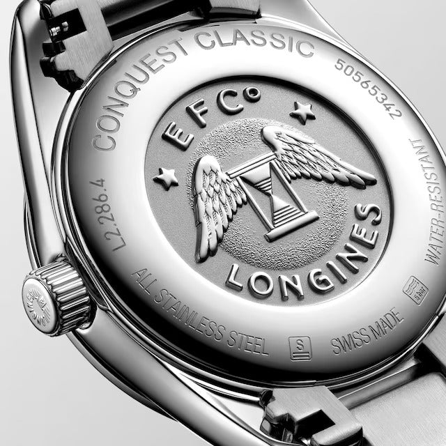 Longines Conquest Classic Uhr, silbernes Zifferblatt, 29,50 mm – L22864726