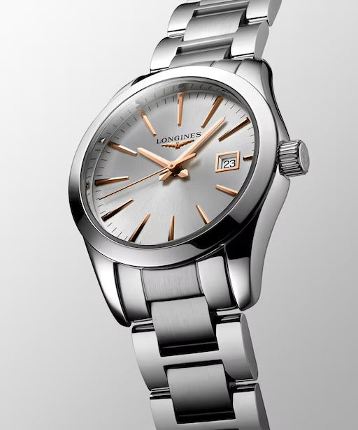 Longines Conquest Classic Uhr, silbernes Zifferblatt, 29,50 mm – L22864726