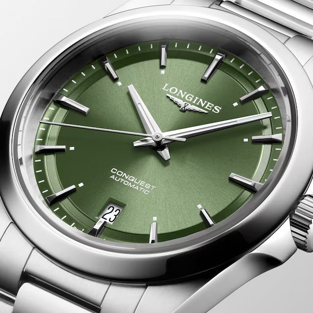 LONGINES CONQUEST, grünes Zifferblatt, 38 mm – L37204026