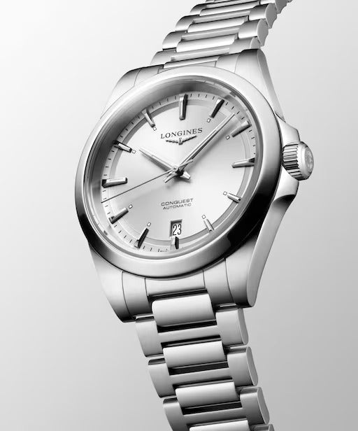 CONQUEST, silbernes Zifferblatt, 38 mm – L37204726