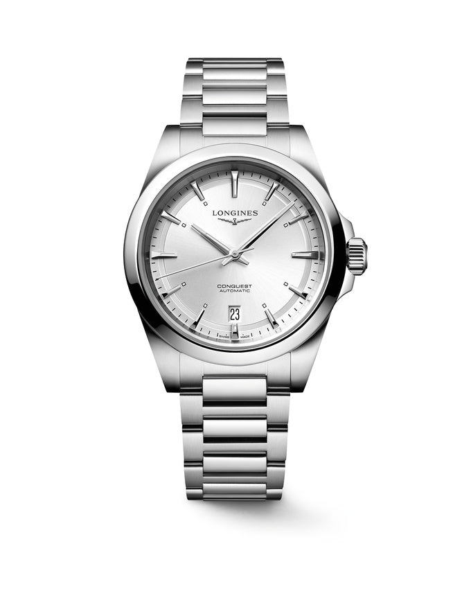 CONQUEST, silbernes Zifferblatt, 38 mm – L37204726