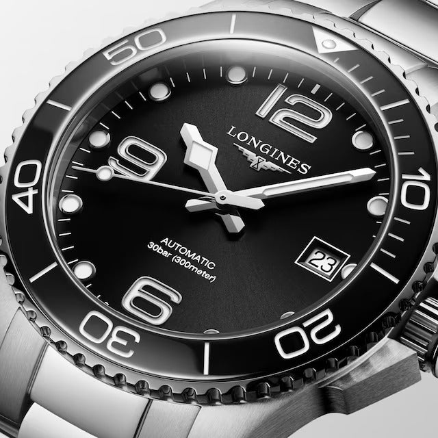 HYDROCONQUEST, SCHWARZES ZIFFERBLATT, 39 mm – L37804566