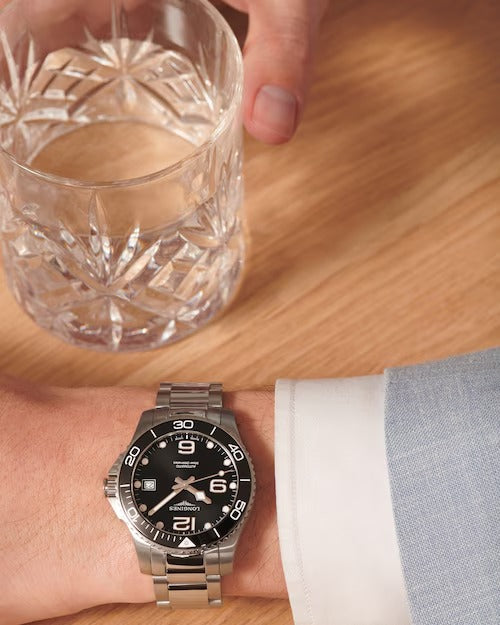 HYDROCONQUEST, SCHWARZES ZIFFERBLATT, 39 mm – L37804566