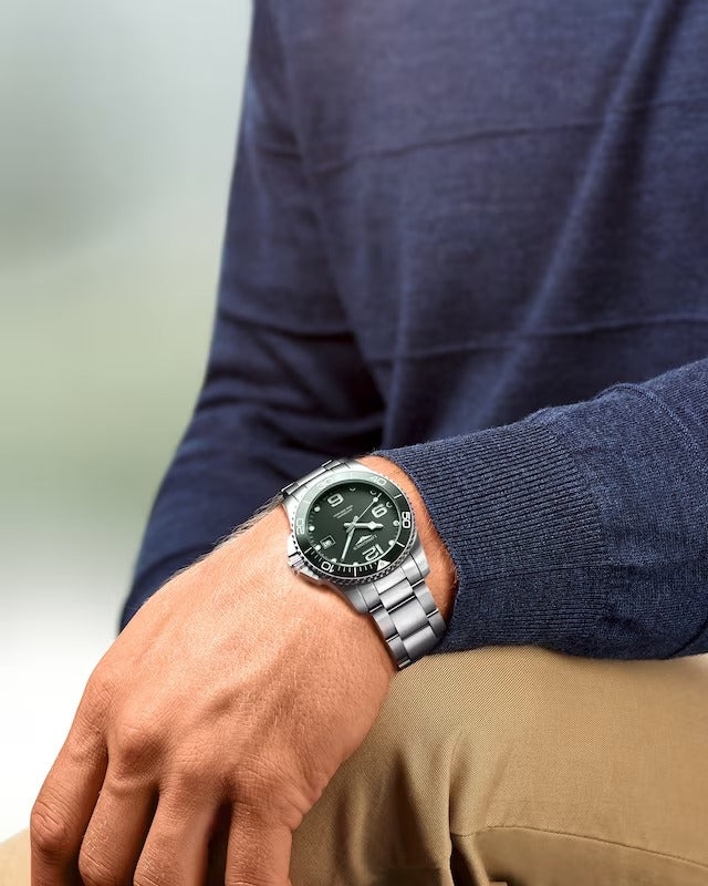HydroConquest, grünes Zifferblatt, 41 mm – L37814066