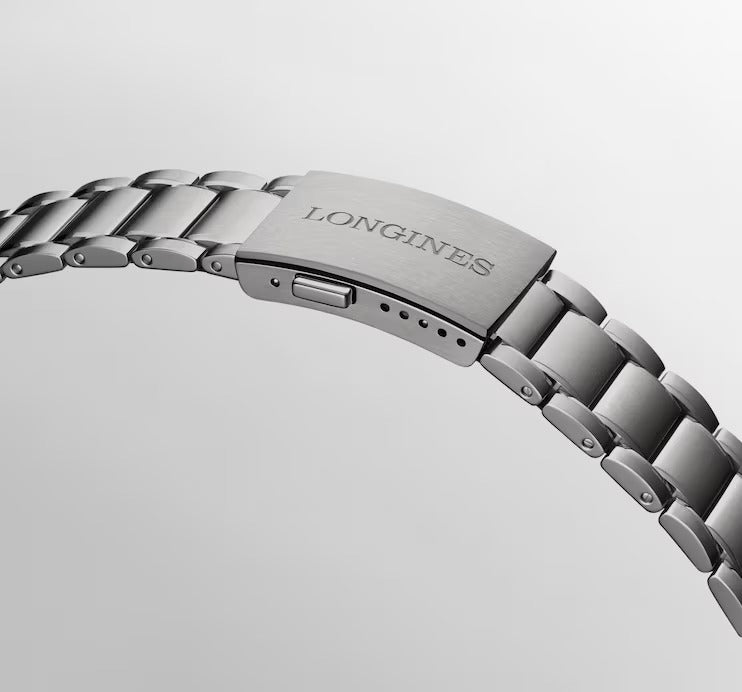 LONGINES SPIRIT ZULU TIME TITANIUM, anthrazitfarbenes Zifferblatt, 39 mm – L38021536