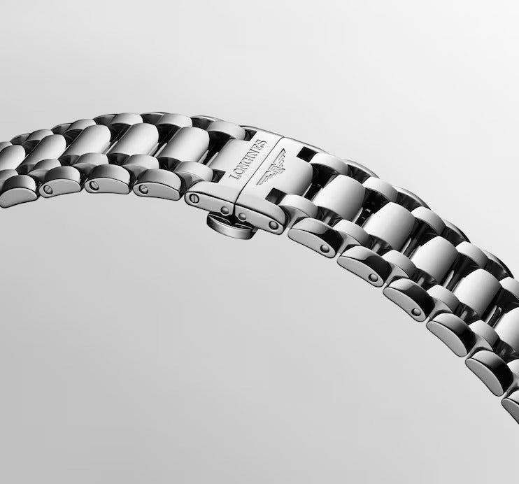LONGINES PRIMALUNA MONDPHASENUHR, Perlmuttzifferblatt und Diamant-Stundenmarkierungen, 34 mm – L81264876
