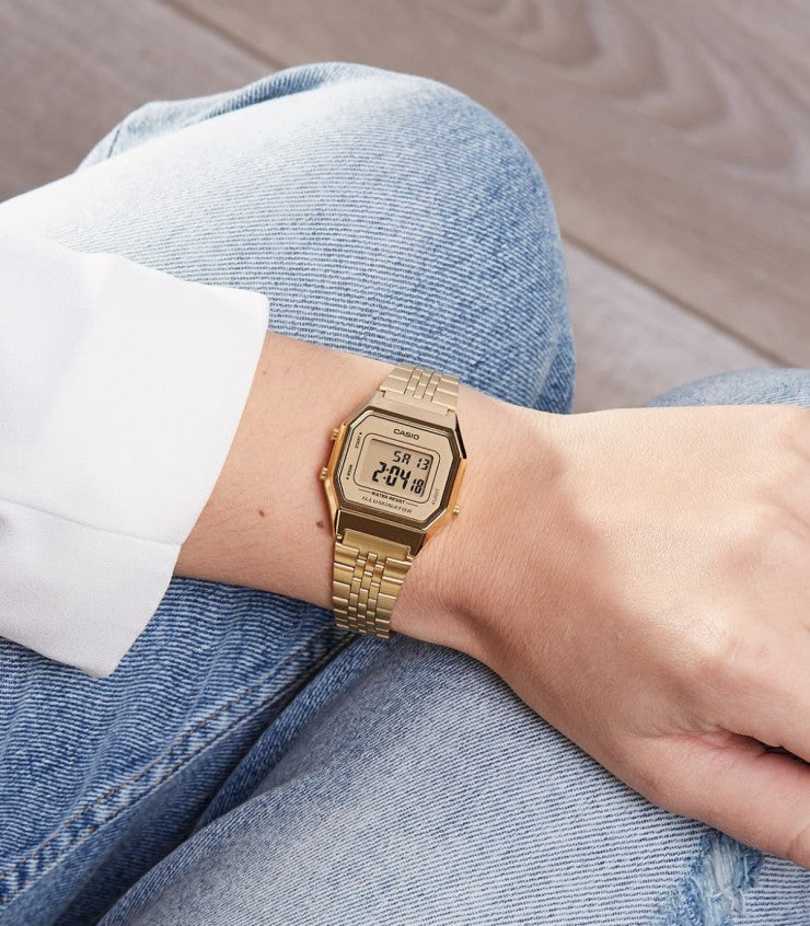 Orologio Casio collezione Vintage Iconic, total gold, 28.6MM - LA680WEGA-9ER