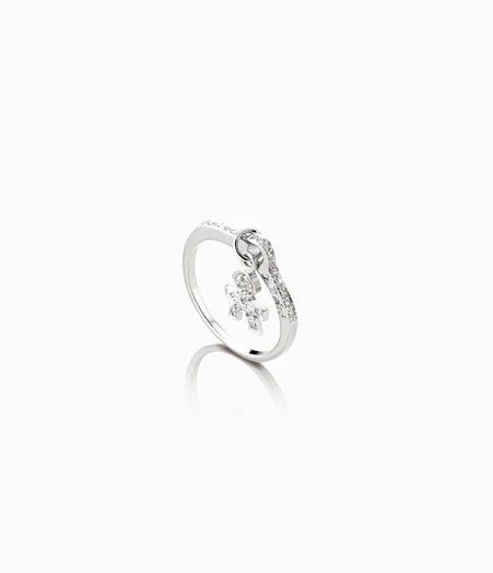 Male Ring with Pavè Diamond Pendant LBB038