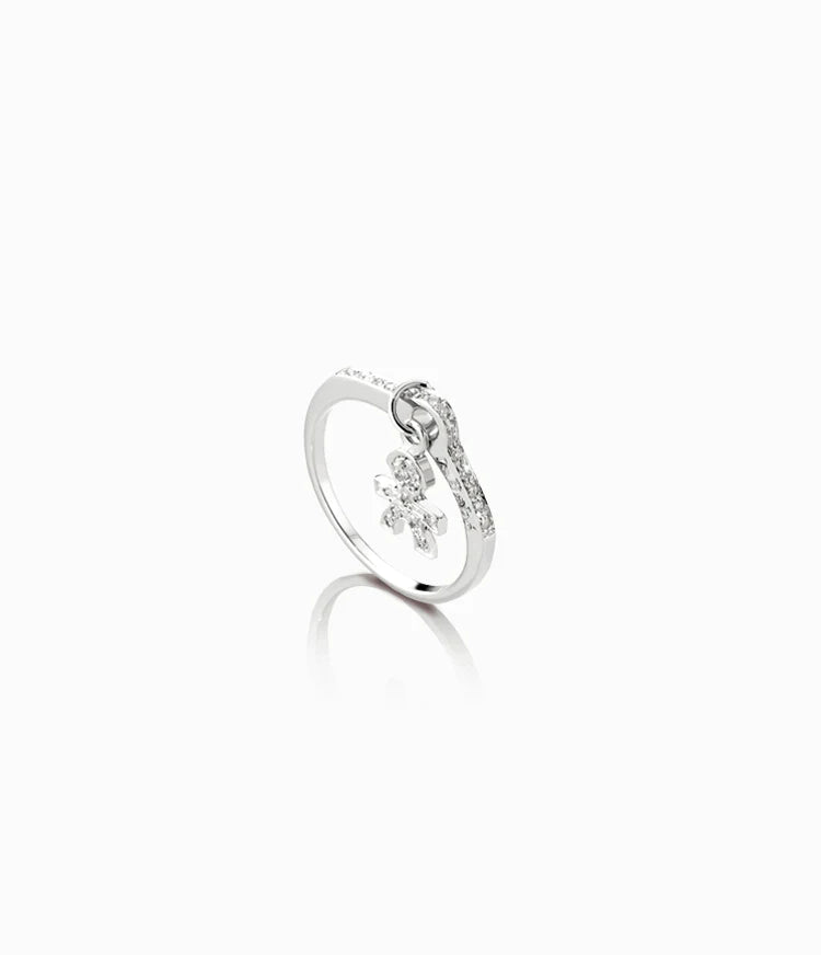 Bague Homme avec Pendentif Pavé Diamants LBB038