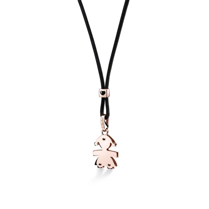 I CLASSICI PENDANT WITH GIRL SHAPE IN ROSE GOLD - LBB043-N