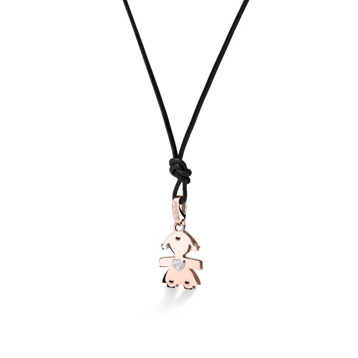 I DIAMANTINI - BABY-ANHÄNGER AUS ROSÉGOLD UND DIAMANTEN - LBB067