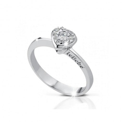 Bague Le Bebé en or blanc avec diamants | Petite Fille – Les Amours – LBB116