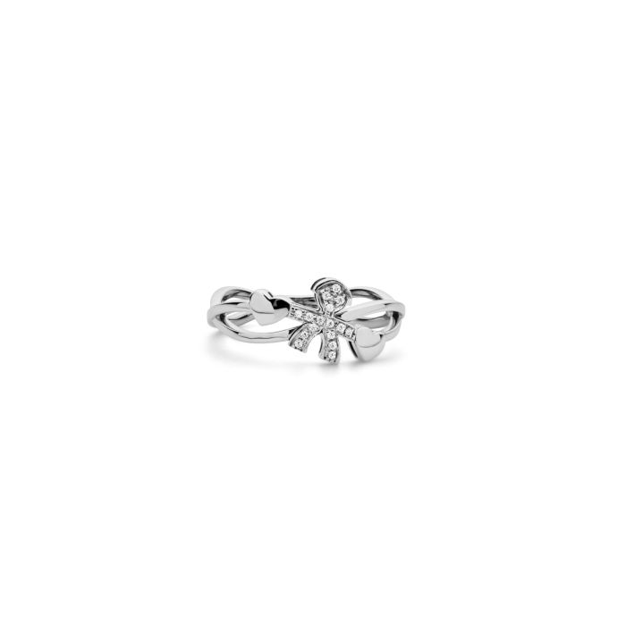 ANELLO BIMBO ORO BIANCO E DIAMANTI - LBB125