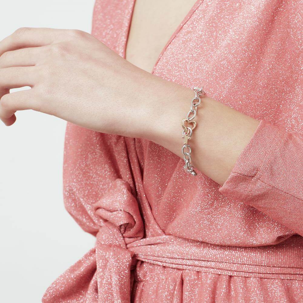 Le Bebè Charm in Roségold und Silber mit Buchstabe T – Lock Your Love – LBB170-T