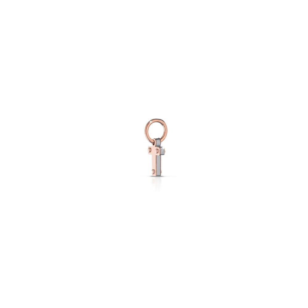 Le Bebè Charm in Roségold und Silber mit Buchstabe T – Lock Your Love – LBB170-T