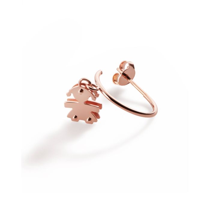 MINI - ROSÉGOLD-KREOLEN FÜR MÄDCHEN - LBB555