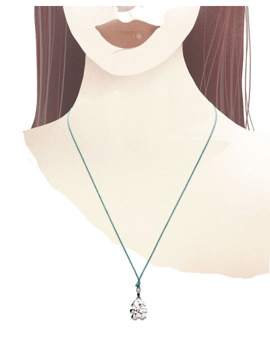 Le Bebé Weißgold-Anhänger für Mädchen mit Diamant | Herz – Lovely – LBB583