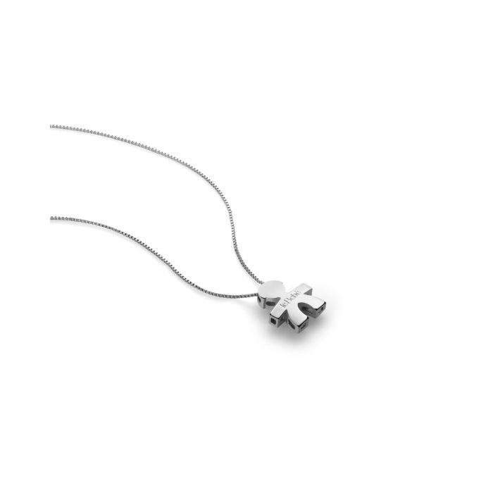 CIONDOLO LE BEBè, I TESORINI, CON SAGOMA BIMBO E CATENA IN ORO BIANCO 18KT - LBB920