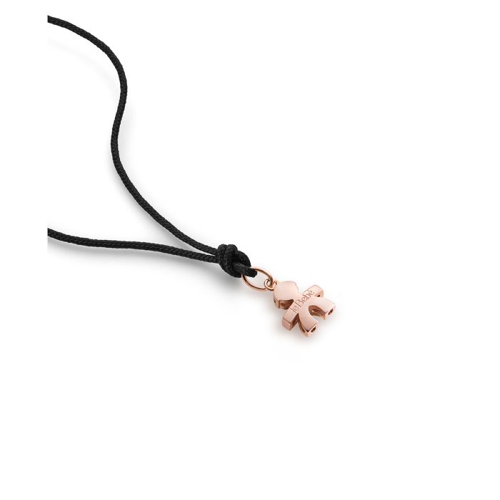 LE BEBE' I Tesorini Mini-Anhänger mit Baby-Mädchen-Silhouette in 18 Karat Roségold – LBB944