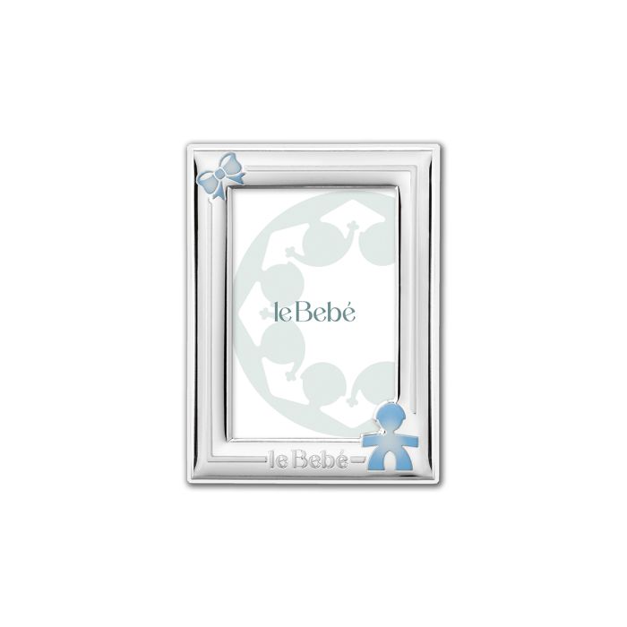 9x13cm Bilderrahmen mit Babysilhouette und Schleife - LBC007