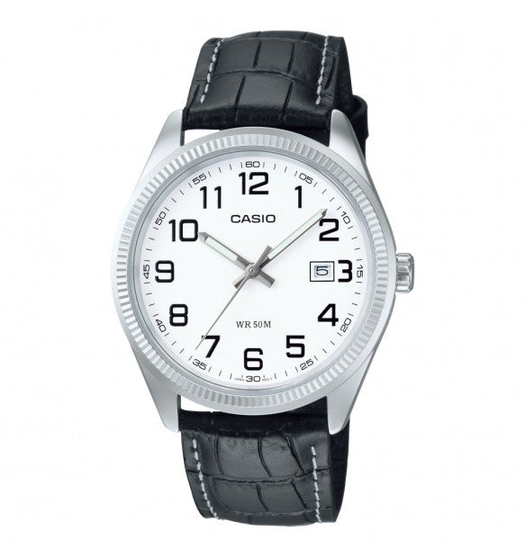 CASIO Timeless Collection, weißes Zifferblatt, 38,5 mm – MTP-1302PL-7BVEF
