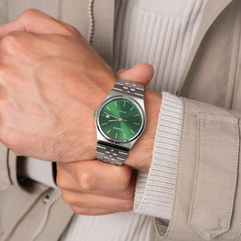 Casio Collection, grünes Zifferblatt, 35 mm – MTP-B145D-3AVEF