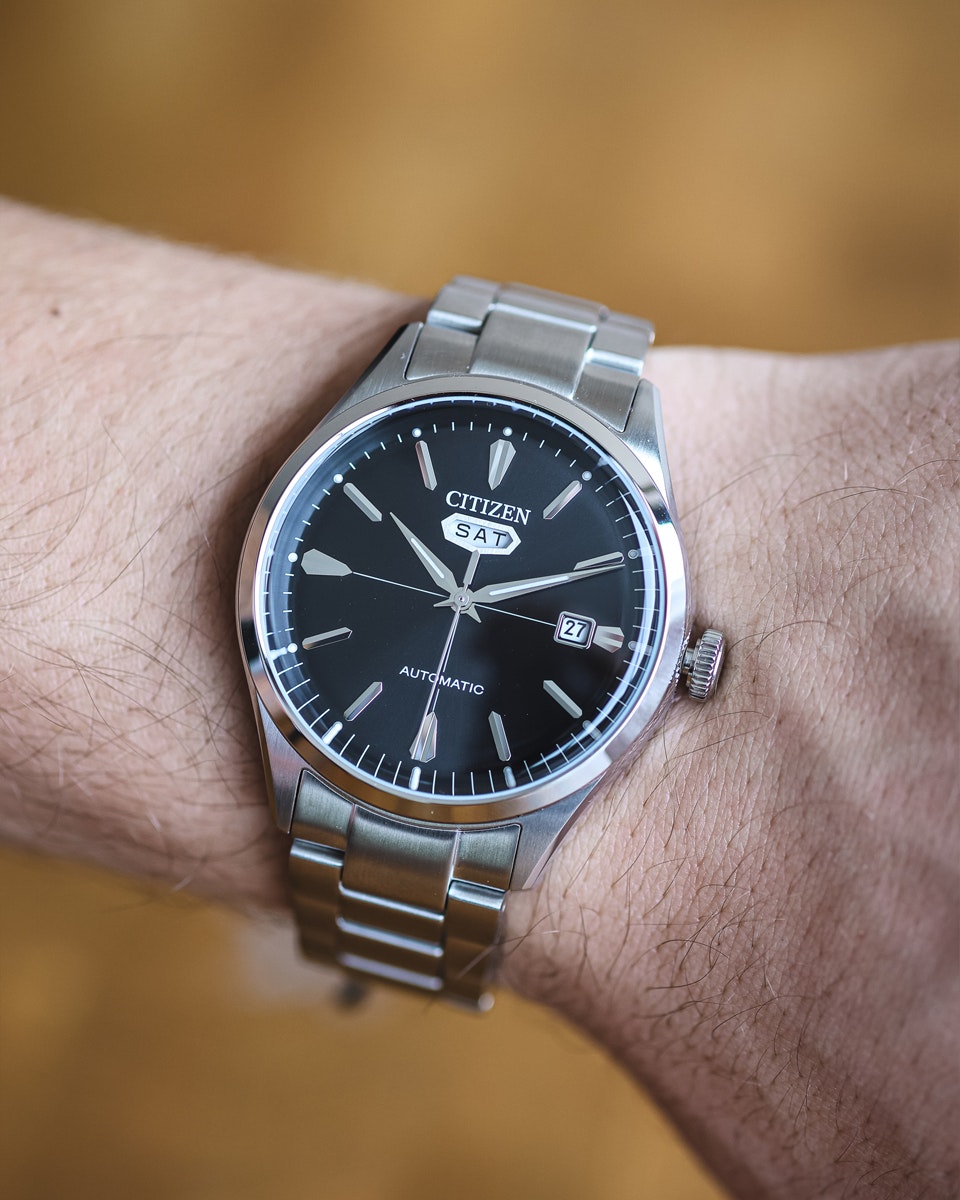 OROLOGIO CITIZEN AUTOMATICO DAY-DATE, quadrante NERO, 41mm - NH8391-51E