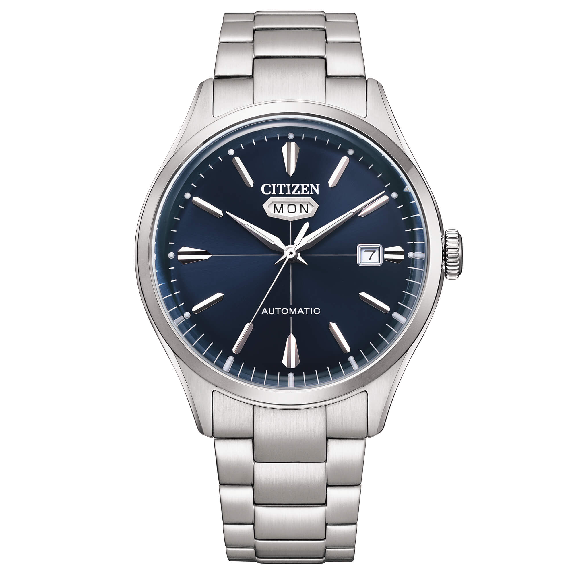 Citizen Daydate, Collezione Meccanico Automatico C7, quadrante blu, 40mm - NH8391-51L