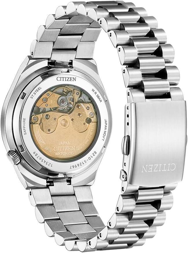 Tsuyosa Automatic Mechanical Collection, schwarzes Zifferblatt, 40 mm – NJ0150-81E